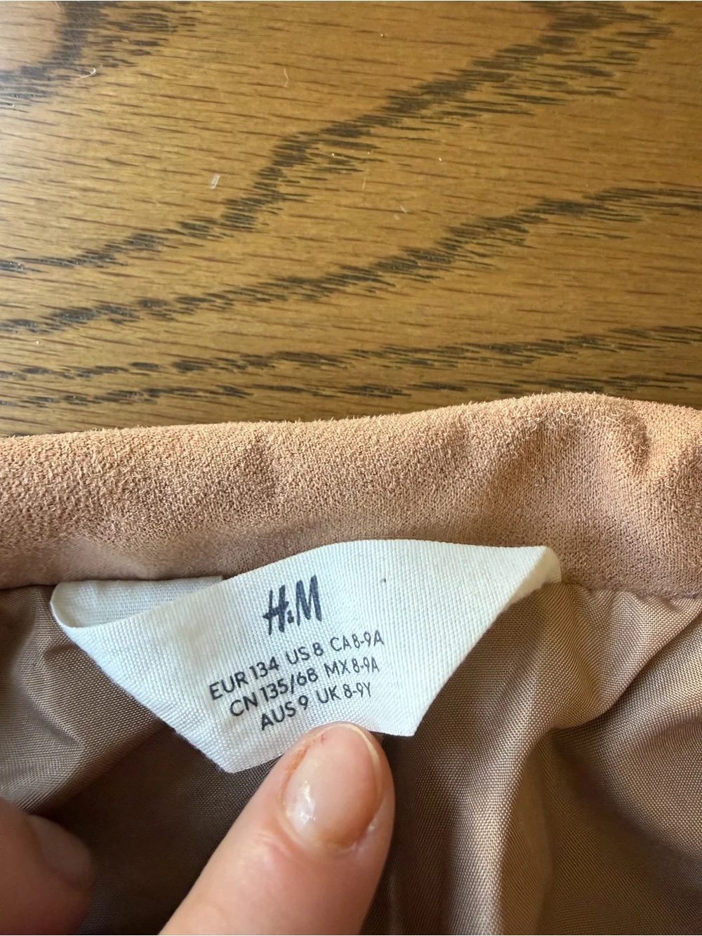 H&M Light Brown Zip-Front Shirt Jacket